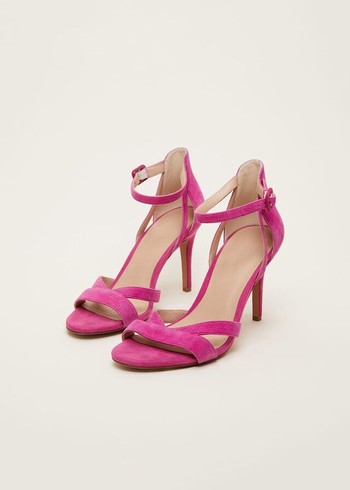 Phase Eight Cut Out Strappy Heels Pink Canada | NVLSOK-526